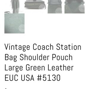 Vintage Coach Station Shoulder Bag